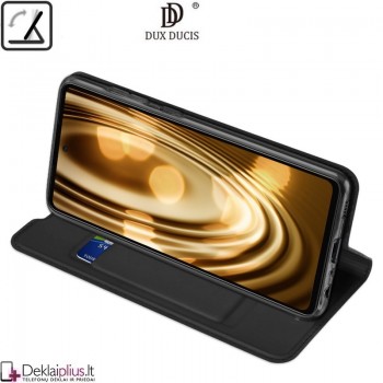 Dux Ducis dirbtinės odos atverčiamas juodas dėklas (telefonams Samsung A72/A72 5G) Dux Ducis dirbtinės odos atverčiamas juodas dėklas (telefonams Samsung A72/A72 5G)
